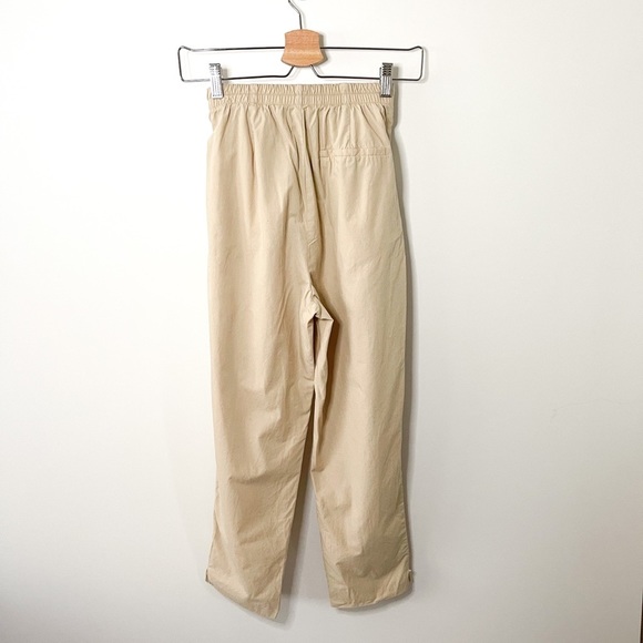 Zara Khaki Paper Bag Waist Tie Pants Size XS - Picture 6 of 9